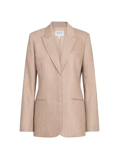 TWP Women's Sweet Pea Striped Wool-Blend Blazer - Timber Wolf Multi | Thumbnail 1 TWP Women's Sweet Pea Striped Wool-Blend Blazer - Timber Wolf Multi | Thumbnail 1