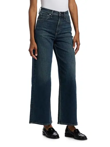rag & bone Women's Flexi Sofie Ankle Wide-Leg Jeans - Ness | Thumbnail 4 rag & bone Women's Flexi Sofie Ankle Wide-Leg Jeans - Ness | Thumbnail 4