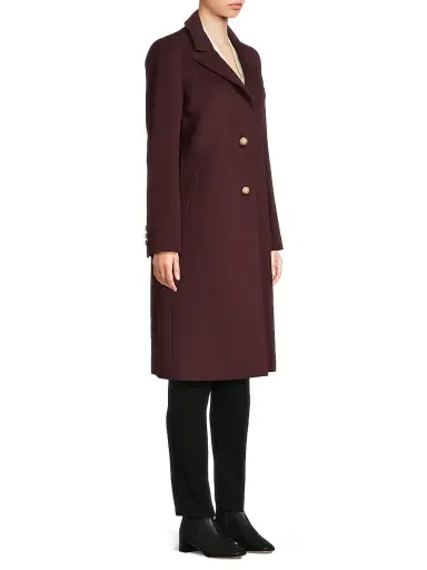 Milly Women's Peak Lapel Wool-Blend Coat | Thumbnail 4 Milly Women's Peak Lapel Wool-Blend Coat | Thumbnail 4