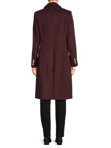 Milly Women's Peak Lapel Wool-Blend Coat | Thumbnail 5 Milly Women's Peak Lapel Wool-Blend Coat | Thumbnail 5