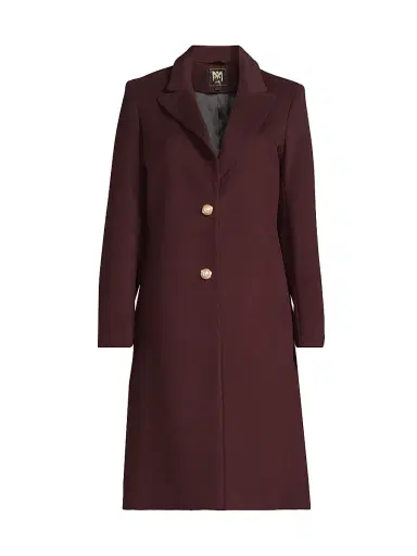 Milly Women's Peak Lapel Wool-Blend Coat | Thumbnail 1 Milly Women's Peak Lapel Wool-Blend Coat | Thumbnail 1