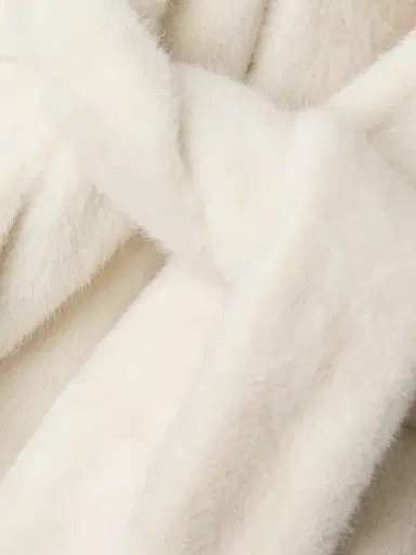 Milly Women's Faux Mink Wrap Coat | Thumbnail 6 Milly Women's Faux Mink Wrap Coat | Thumbnail 6