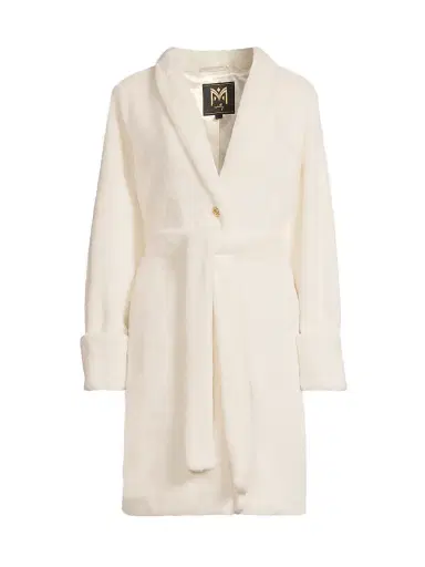 Milly Women's Faux Mink Wrap Coat | Thumbnail 1 Milly Women's Faux Mink Wrap Coat | Thumbnail 1