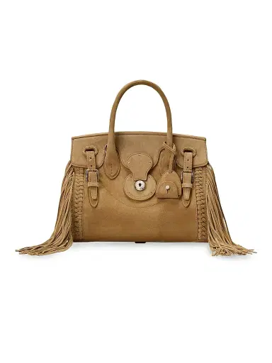 Ralph Lauren Collection Women's Ricky Suede Top Handle Bag - Dark Brown | Thumbnail 1 Ralph Lauren Collection Women's Ricky Suede Top Handle Bag - Dark Brown | Thumbnail 1