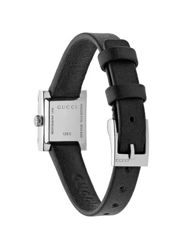 Gucci Women's G-Frame Stainless Steel, 0.008 TCW Diamond & Leather Strap Watch/14MM x 18MM - Black | Thumbnail 4 Gucci Women's G-Frame Stainless Steel, 0.008 TCW Diamond & Leather Strap Watch/14MM x 18MM - Black | Thumbnail 4