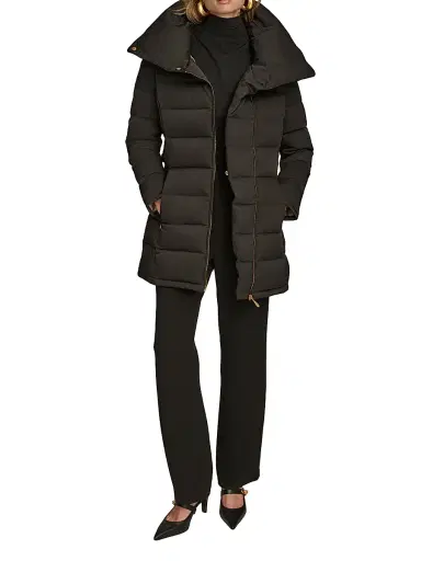 Donna Karan New York Women's Belted Puffer Coat - Black - Size XS | Thumbnail 2 Donna Karan New York Women's Belted Puffer Coat - Black - Size XS | Thumbnail 2