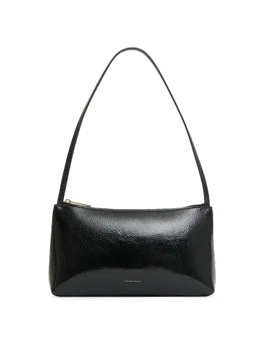 Mansur Gavriel Women's Gaia Leather Shoulder Bag - Black | Thumbnail 1 Mansur Gavriel Women's Gaia Leather Shoulder Bag - Black | Thumbnail 1