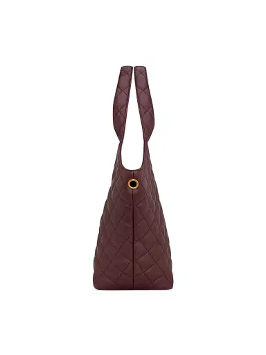 Saint Laurent Women's Icare Tote Bag in Quilted Nappa - Rouge Cabernet | Thumbnail 5 Saint Laurent Women's Icare Tote Bag in Quilted Nappa - Rouge Cabernet | Thumbnail 5