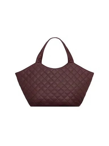 Saint Laurent Women's Icare Tote Bag in Quilted Nappa - Rouge Cabernet | Thumbnail 6 Saint Laurent Women's Icare Tote Bag in Quilted Nappa - Rouge Cabernet | Thumbnail 6
