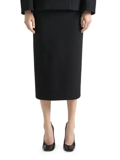 Givenchy Women's Midi Skirt in Crepe - Black | Thumbnail 2 Givenchy Women's Midi Skirt in Crepe - Black | Thumbnail 2