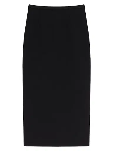 Givenchy Women's Midi Skirt in Crepe - Black | Thumbnail 1 Givenchy Women's Midi Skirt in Crepe - Black | Thumbnail 1