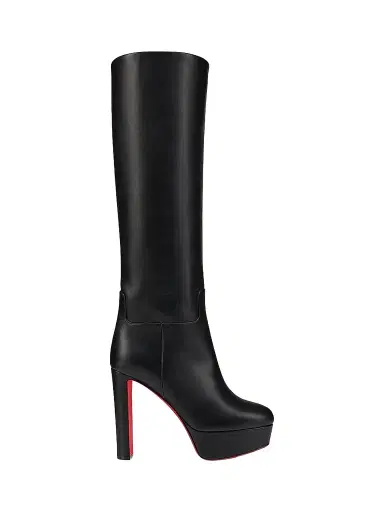 Christian Louboutin Women's Loo Botta Alta 130MM Leather Boots - Black | Thumbnail 1 Christian Louboutin Women's Loo Botta Alta 130MM Leather Boots - Black | Thumbnail 1