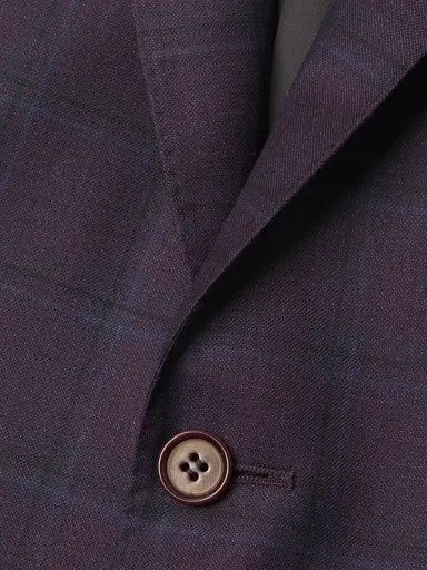 Canali Men's Siena Checked Classic Fit Sportcoat - Purple | Thumbnail 6 Canali Men's Siena Checked Classic Fit Sportcoat - Purple | Thumbnail 6