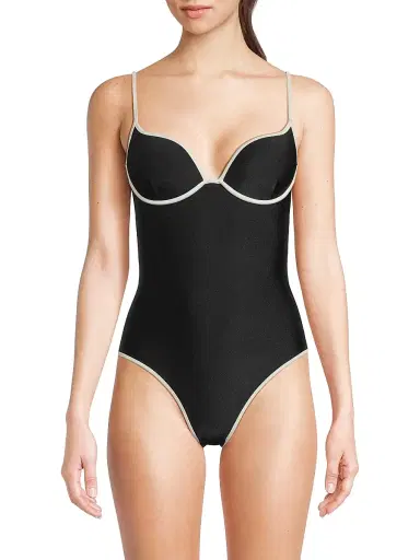 Shani Shemer Women's Abby Sweetheart One-Piece Swimsuit - Black | Thumbnail 3 Shani Shemer Women's Abby Sweetheart One-Piece Swimsuit - Black | Thumbnail 3