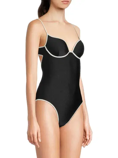 Shani Shemer Women's Abby Sweetheart One-Piece Swimsuit - Black | Thumbnail 4 Shani Shemer Women's Abby Sweetheart One-Piece Swimsuit - Black | Thumbnail 4