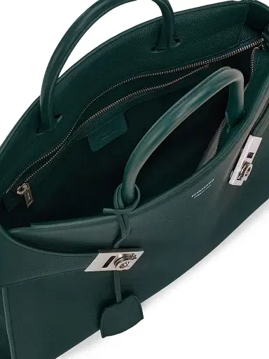Ferragamo Men's Hug Hammered Leather Tote | Thumbnail 7 Ferragamo Men's Hug Hammered Leather Tote | Thumbnail 7
