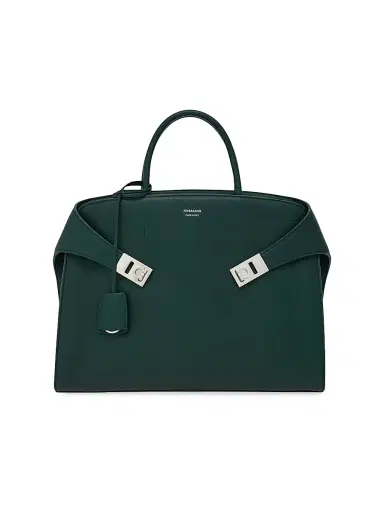 Ferragamo Men's Hug Hammered Leather Tote | Thumbnail 1 Ferragamo Men's Hug Hammered Leather Tote | Thumbnail 1