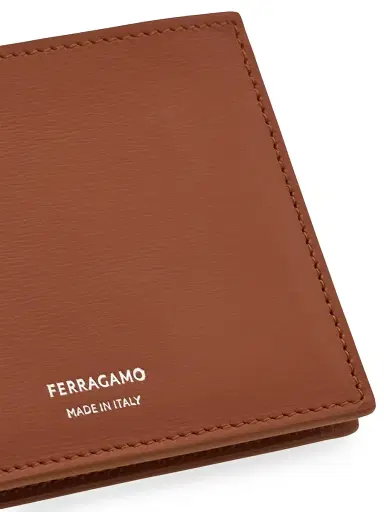 FERRAGAMO Men's Florence Leather Bifold Wallet - New Cognac | Thumbnail 5 FERRAGAMO Men's Florence Leather Bifold Wallet - New Cognac | Thumbnail 5