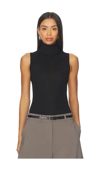 EAVES Alaska Sleeveless Knit Mockneck | Thumbnail 1 EAVES Alaska Sleeveless Knit Mockneck | Thumbnail 1