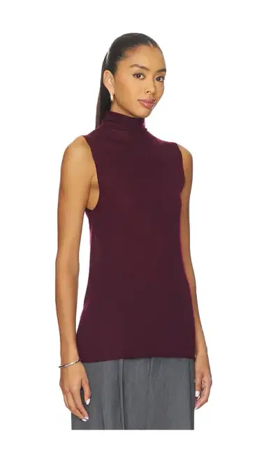 EAVES Alaska Sleeveless Knit Mockneck | Thumbnail 2 EAVES Alaska Sleeveless Knit Mockneck | Thumbnail 2