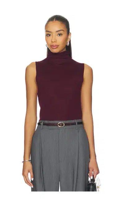 EAVES Alaska Sleeveless Knit Mockneck | Thumbnail 1 EAVES Alaska Sleeveless Knit Mockneck | Thumbnail 1