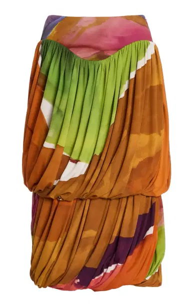 Ulla Johnson Reis Crepe Midi Bubble Skirt | Thumbnail 1 Ulla Johnson Reis Crepe Midi Bubble Skirt | Thumbnail 1