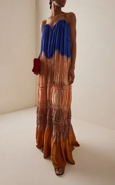 Ulla Johnson Veil Strapless Silk Gown | Thumbnail 2 Ulla Johnson Veil Strapless Silk Gown | Thumbnail 2