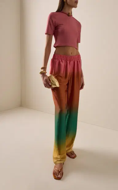 Silvia Tcherassi Nerea Stretch-Satin Wide-Leg Pants | Thumbnail 4 Silvia Tcherassi Nerea Stretch-Satin Wide-Leg Pants | Thumbnail 4