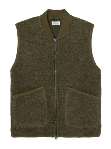 Hartford Boiled Wool-Blend Gilet - Men | Thumbnail 1 Hartford Boiled Wool-Blend Gilet - Men | Thumbnail 1