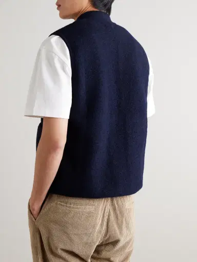 Hartford Boiled Wool-Blend Gilet - Men | Thumbnail 4 Hartford Boiled Wool-Blend Gilet - Men | Thumbnail 4