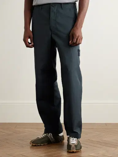 Stone Island STONE ISLAND GHOST Straight-Leg Logo-Appliquéd Organic Cotton Chinos - Men | Thumbnail 3 Stone Island STONE ISLAND GHOST Straight-Leg Logo-Appliquéd Organic Cotton Chinos - Men | Thumbnail 3