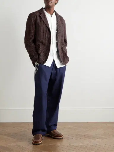 Kardo Somesh Checked Cotton Blazer - Men | Thumbnail 2 Kardo Somesh Checked Cotton Blazer - Men | Thumbnail 2