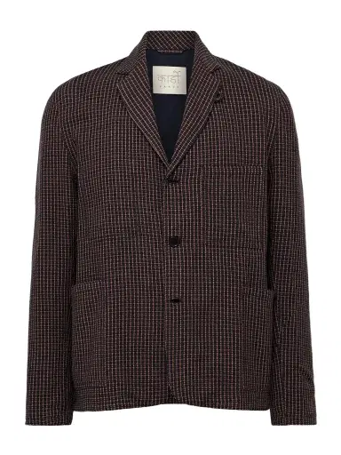 Kardo Somesh Checked Cotton Blazer - Men | Thumbnail 1 Kardo Somesh Checked Cotton Blazer - Men | Thumbnail 1