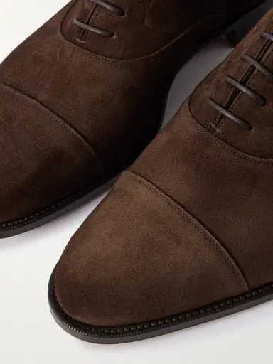 Edward Green Chelsea Cap-Toe Suede Oxford Shoes - Men | Thumbnail 5 Edward Green Chelsea Cap-Toe Suede Oxford Shoes - Men | Thumbnail 5