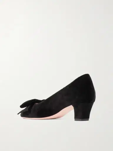 Valentino Garavani Bowow 45 Bow-embellished Velvet Pumps | Thumbnail 3 Valentino Garavani Bowow 45 Bow-embellished Velvet Pumps | Thumbnail 3