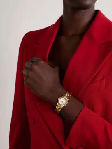 Stephanie Windsor + Patek Philippe Vintage 1990s Neptune 18-karat Gold Watch, Ref. 488/1 | Thumbnail 2 Stephanie Windsor + Patek Philippe Vintage 1990s Neptune 18-karat Gold Watch, Ref. 488/1 | Thumbnail 2