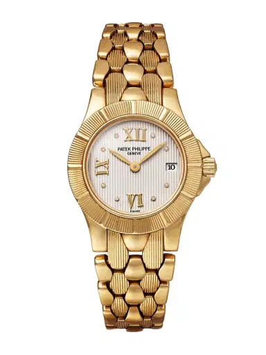 Stephanie Windsor + Patek Philippe Vintage 1990s Neptune 18-karat Gold Watch, Ref. 488/1 | Thumbnail 1 Stephanie Windsor + Patek Philippe Vintage 1990s Neptune 18-karat Gold Watch, Ref. 488/1 | Thumbnail 1
