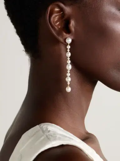 Sophie Bille Brahe Amis De La Perle 14-karat Recycled Gold Pearl Earrings | Thumbnail 2 Sophie Bille Brahe Amis De La Perle 14-karat Recycled Gold Pearl Earrings | Thumbnail 2