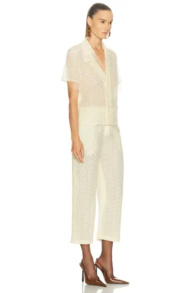 Saint Laurent Short Sleeve Jumpsuit | Thumbnail 2 Saint Laurent Short Sleeve Jumpsuit | Thumbnail 2