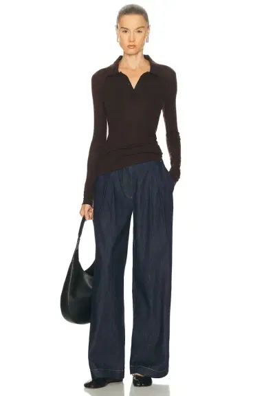 Jenni Kayne Denim Newport Trouser | Thumbnail 5 Jenni Kayne Denim Newport Trouser | Thumbnail 5