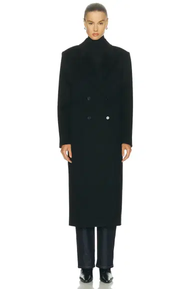 Loulou de Saison X Loro Piana Rosco Double Breasted Coat | Thumbnail 2 Loulou de Saison X Loro Piana Rosco Double Breasted Coat | Thumbnail 2