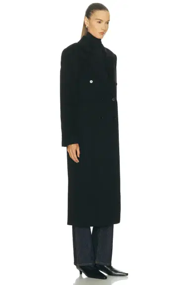 Loulou de Saison X Loro Piana Rosco Double Breasted Coat | Thumbnail 3 Loulou de Saison X Loro Piana Rosco Double Breasted Coat | Thumbnail 3