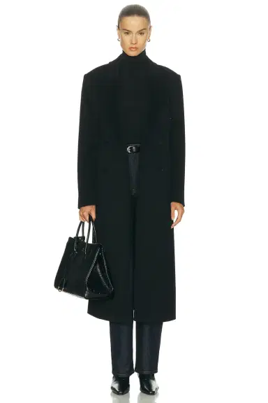 Loulou de Saison X Loro Piana Rosco Double Breasted Coat | Thumbnail 1 Loulou de Saison X Loro Piana Rosco Double Breasted Coat | Thumbnail 1