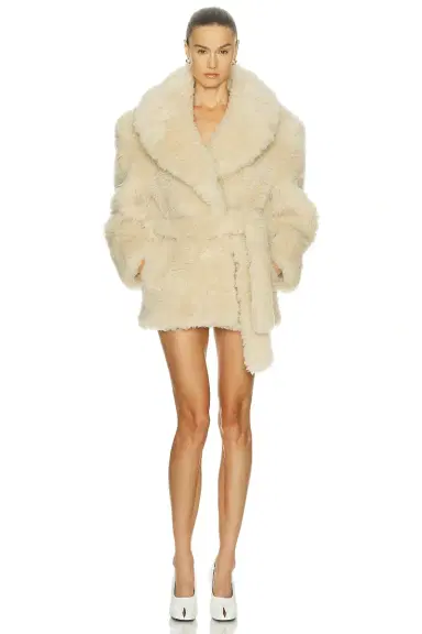 Stella McCartney Short Teddy Jacket | Thumbnail 4 Stella McCartney Short Teddy Jacket | Thumbnail 4