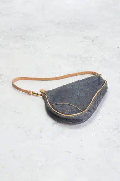 Dior Denim Vintage Pochette Saddle Bag | Thumbnail 4 Dior Denim Vintage Pochette Saddle Bag | Thumbnail 4
