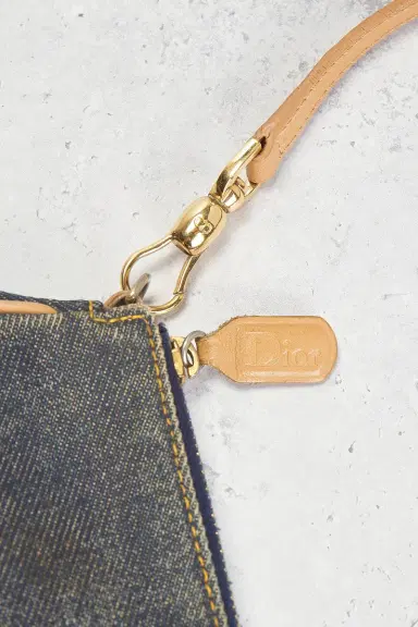 Dior Denim Vintage Pochette Saddle Bag | Thumbnail 5 Dior Denim Vintage Pochette Saddle Bag | Thumbnail 5