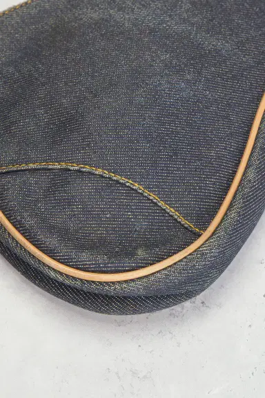 Dior Denim Vintage Pochette Saddle Bag | Thumbnail 7 Dior Denim Vintage Pochette Saddle Bag | Thumbnail 7