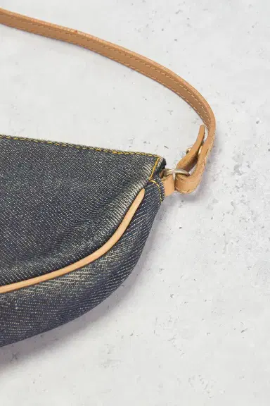 Dior Denim Vintage Pochette Saddle Bag | Thumbnail 8 Dior Denim Vintage Pochette Saddle Bag | Thumbnail 8