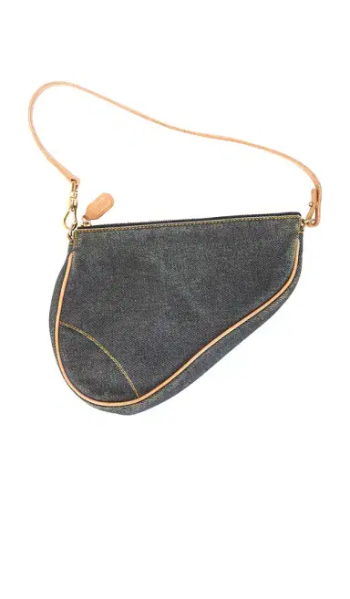 Dior Denim Vintage Pochette Saddle Bag | Thumbnail 9 Dior Denim Vintage Pochette Saddle Bag | Thumbnail 9