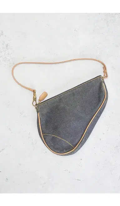Dior Denim Vintage Pochette Saddle Bag | Thumbnail 10 Dior Denim Vintage Pochette Saddle Bag | Thumbnail 10